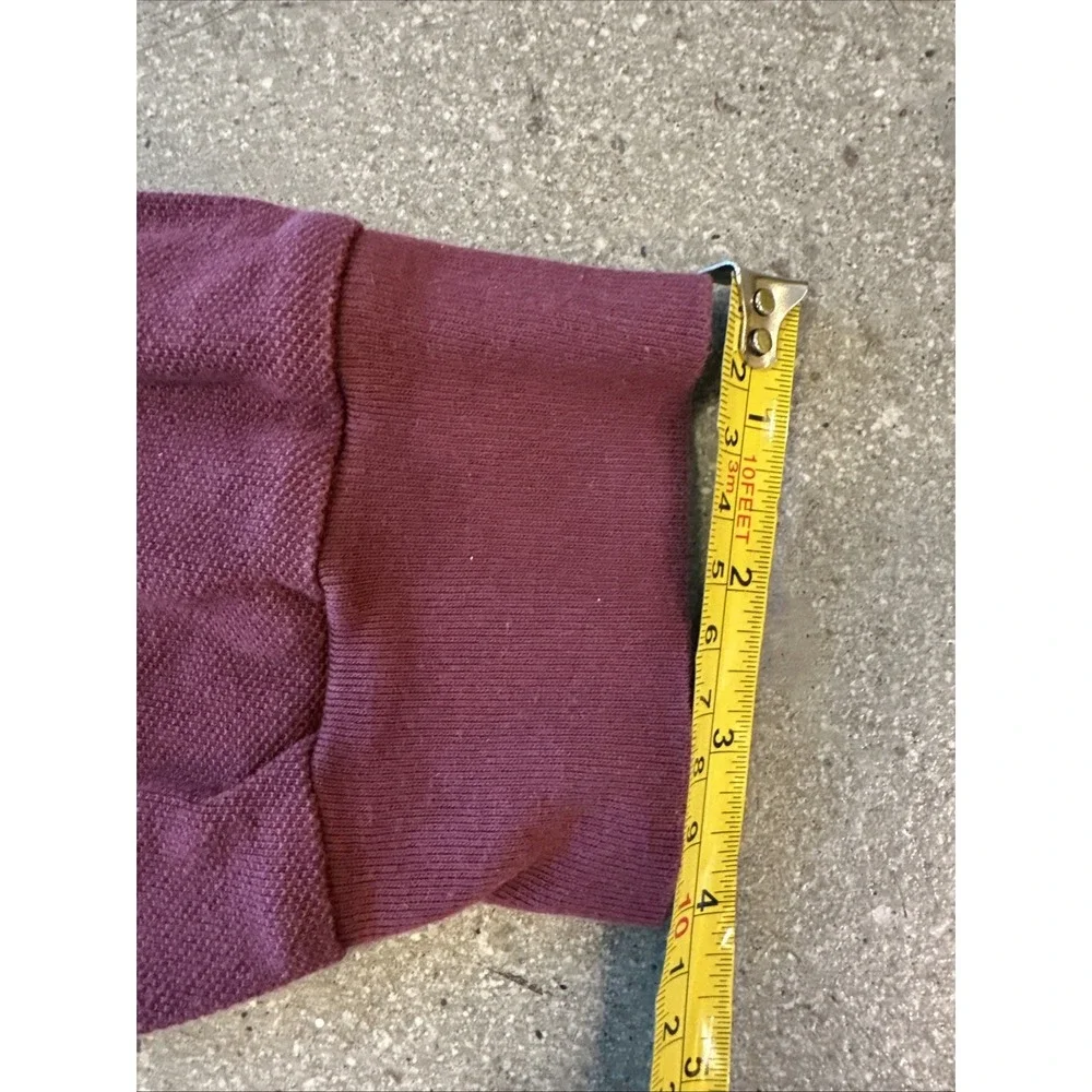Polo by Ralph Lauren Shirt Men Maroon Sz XXL Long Sleeve 90s Vintage 1/4 Button